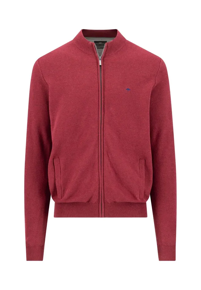 Cardigan Men FYNCHHATTON Parting Jacket Made Of Cotton Navyhazelruby Redlight Khakidark Emerald