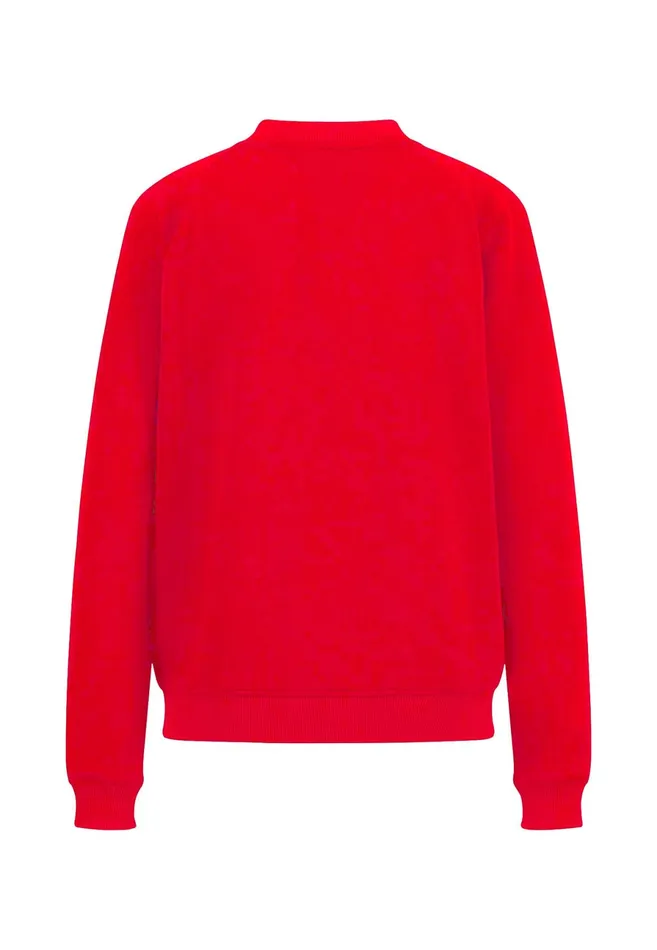 Cardigan Women FYNCHHATTON Fine Sweatshirt Jacket With Bags Blackblue Purplecrimson Red