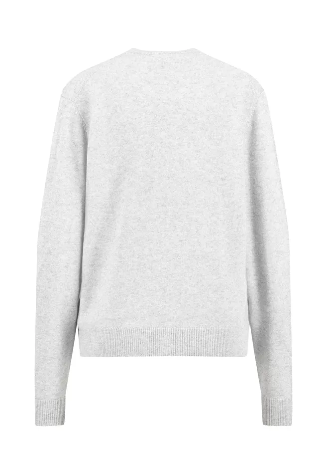 Cardigan Women FYNCHHATTON Parting Jacket Made Of Wool Mix With Buttons Silver Graywarm Gray