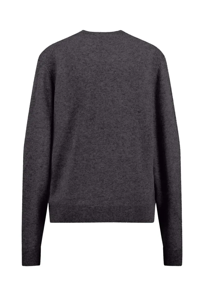 Cardigan Women FYNCHHATTON Parting Jacket Made Of Wool Mix With Buttons Silver Graywarm Gray