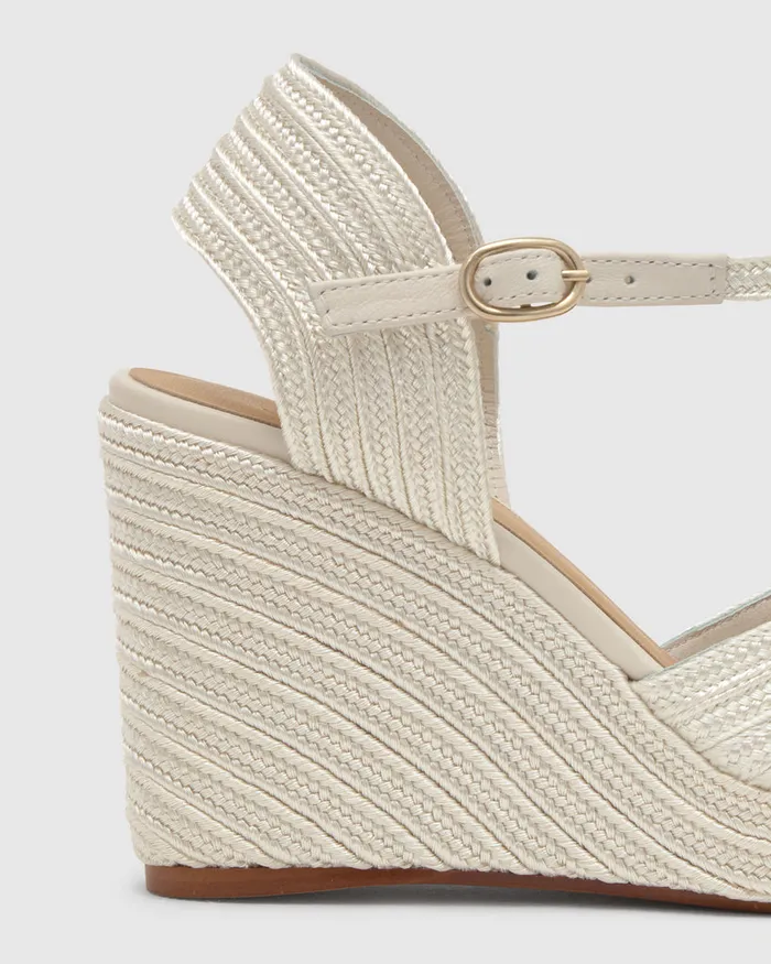 Castaer Carolyn142 Blanco Women Wedges