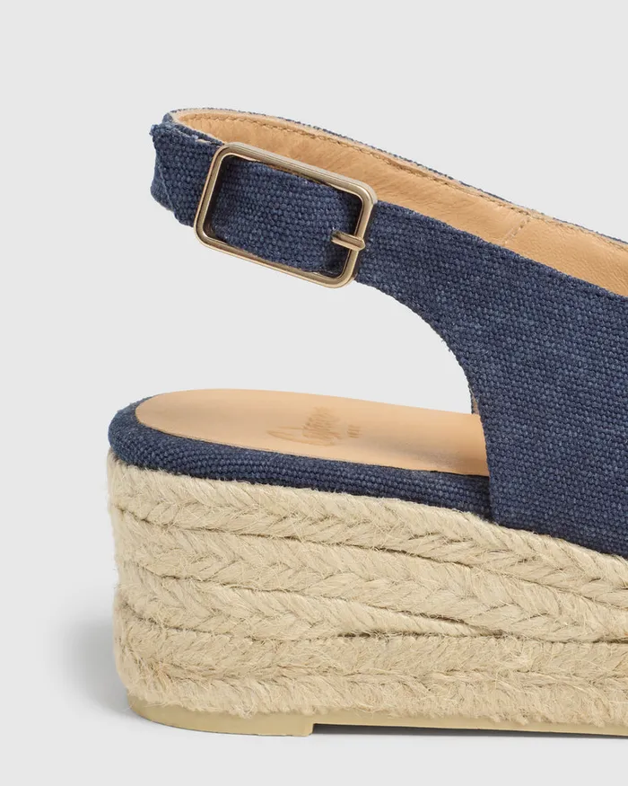 Castaer Dosalia3002 Azul Oxford Women Wedges