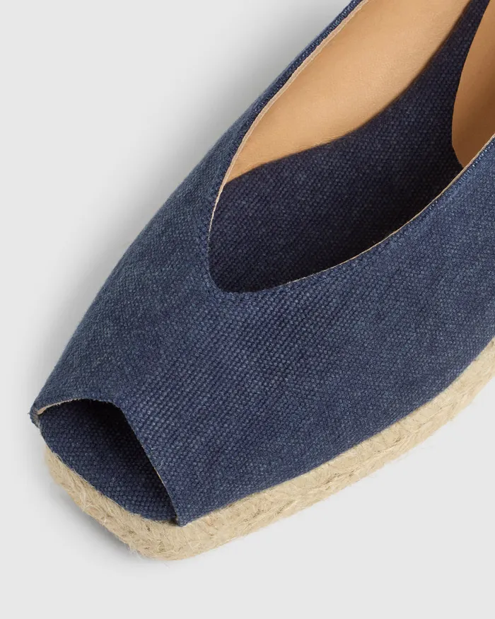 Castaer Dosalia3002 Azul Oxford Women Wedges