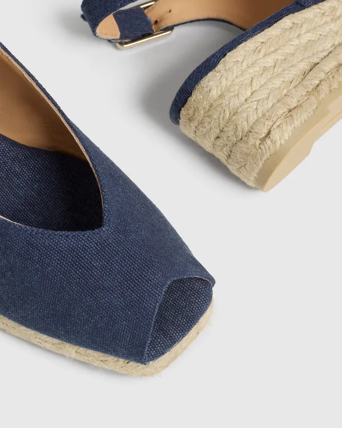 Castaer Dosalia3002 Azul Oxford Women Wedges