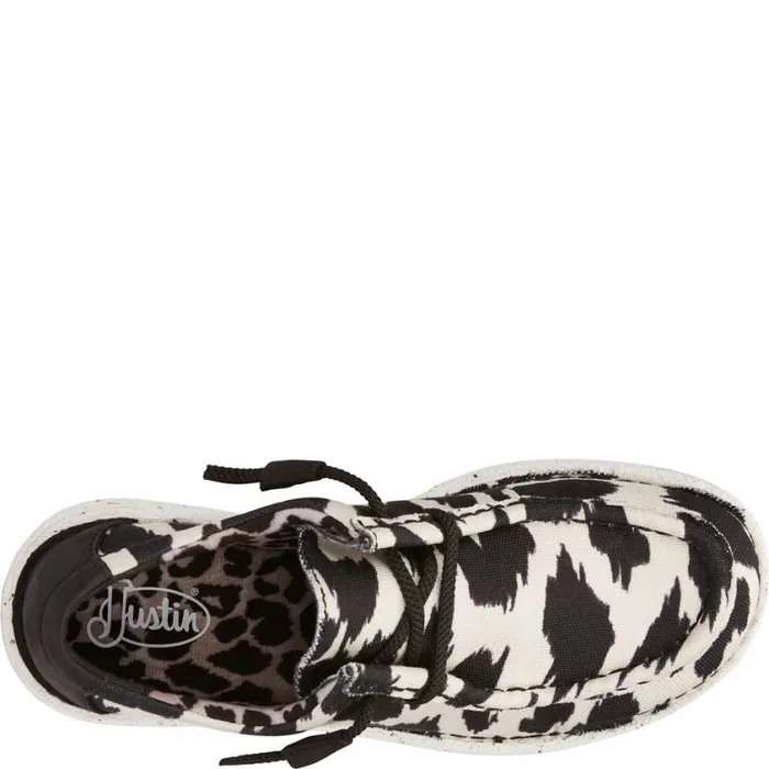 Casuals Women Justin Boots Hazer Print Multicolor 8211 Blackwhite 040animal Print041