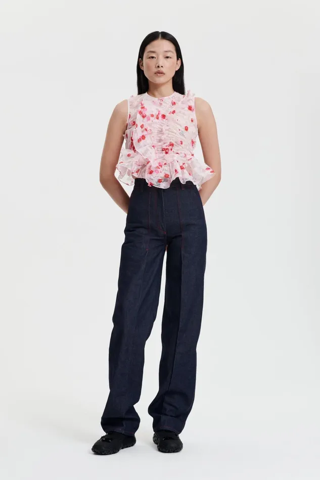 Cecilie Bahnsen Blouses Women GEO TOP Transparentlight Pink