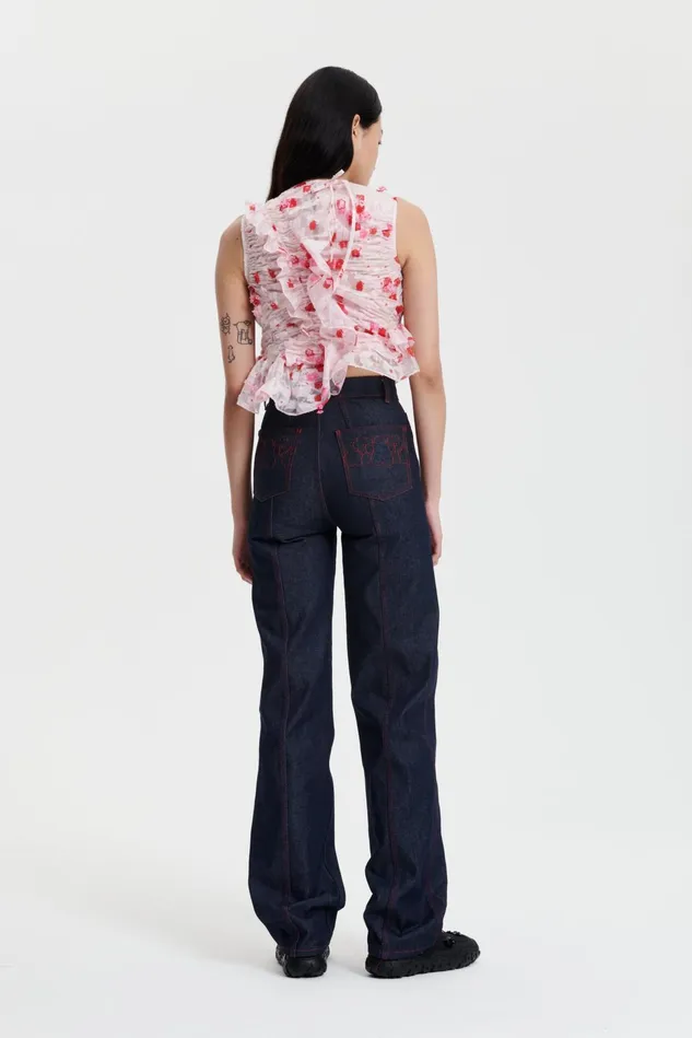 Cecilie Bahnsen Blouses Women GEO TOP Transparentlight Pink