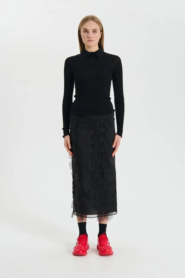 Cecilie Bahnsen Blouses Women ODA TOP Black