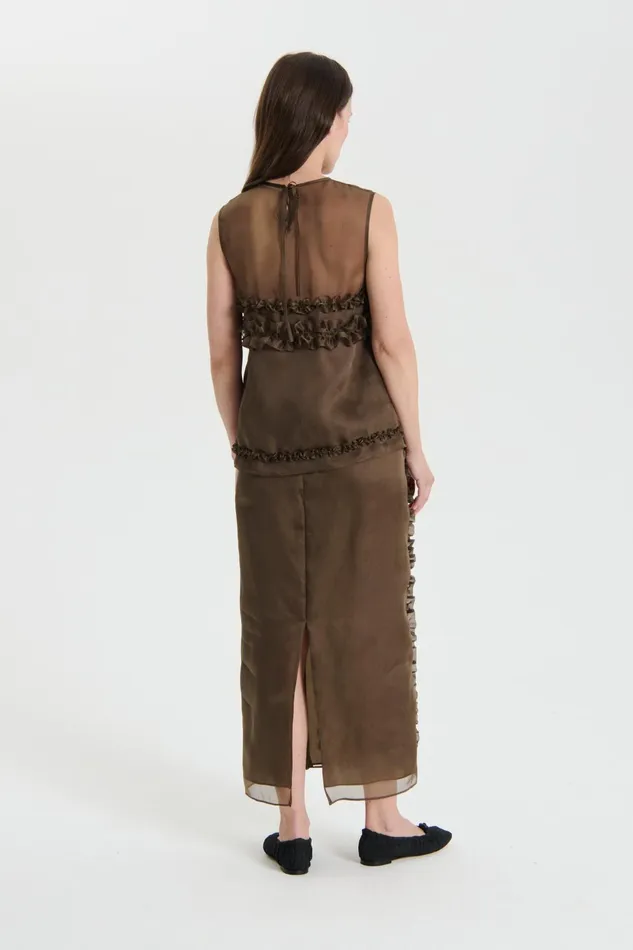 Cecilie Bahnsen Blouses Women ORIETTA TOP Brown
