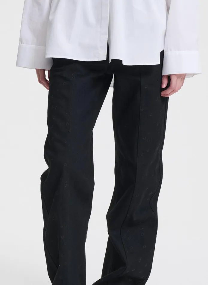 Cecilie Bahnsen Denim Women BLISS TROUSERS Black
