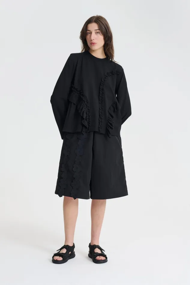 Cecilie Bahnsen Jersey Women ALVA TSHIRT Black