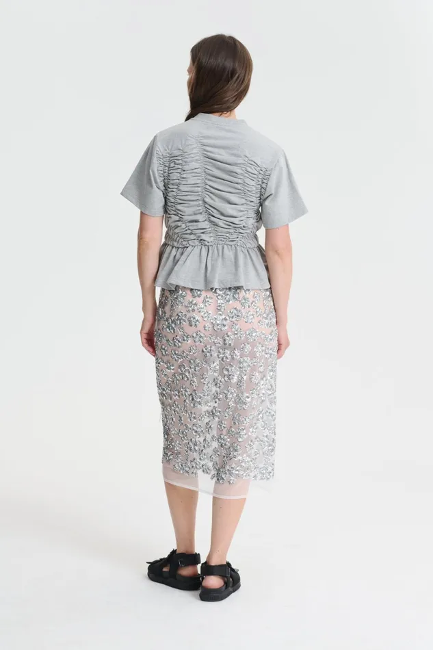Cecilie Bahnsen Skirts Women ARIANA SKIRT Silver
