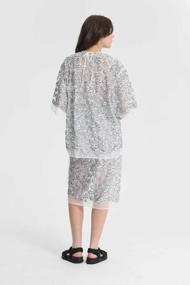 Cecilie Bahnsen Skirts Women ARIANA SKIRT Silver