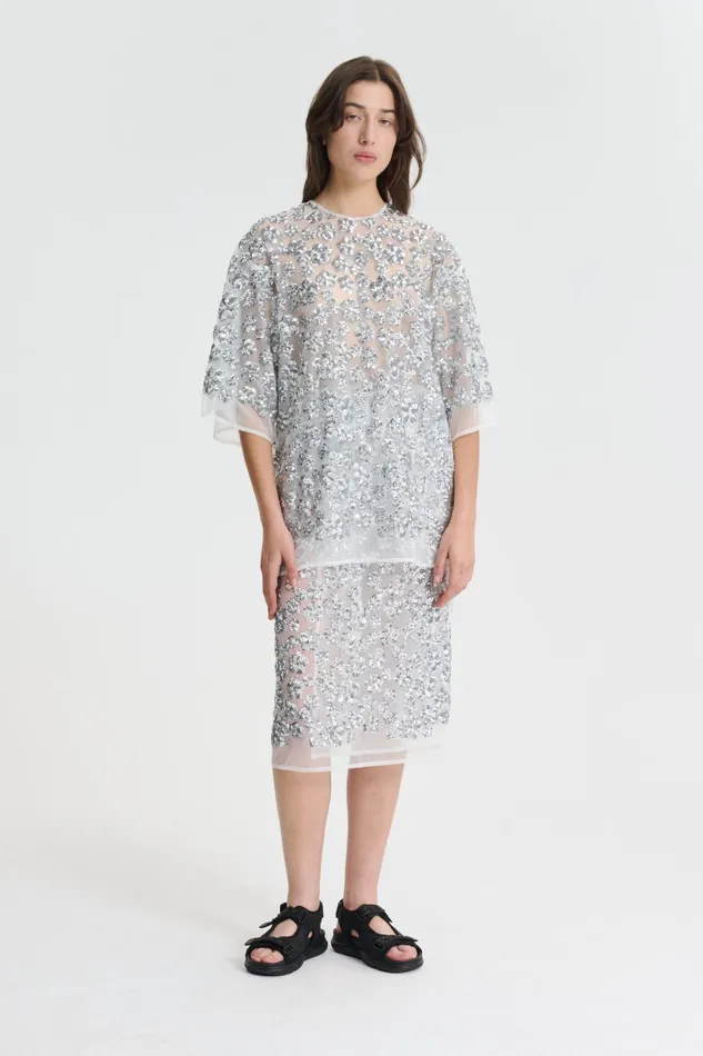 Cecilie Bahnsen Skirts Women ARIANA SKIRT Silver