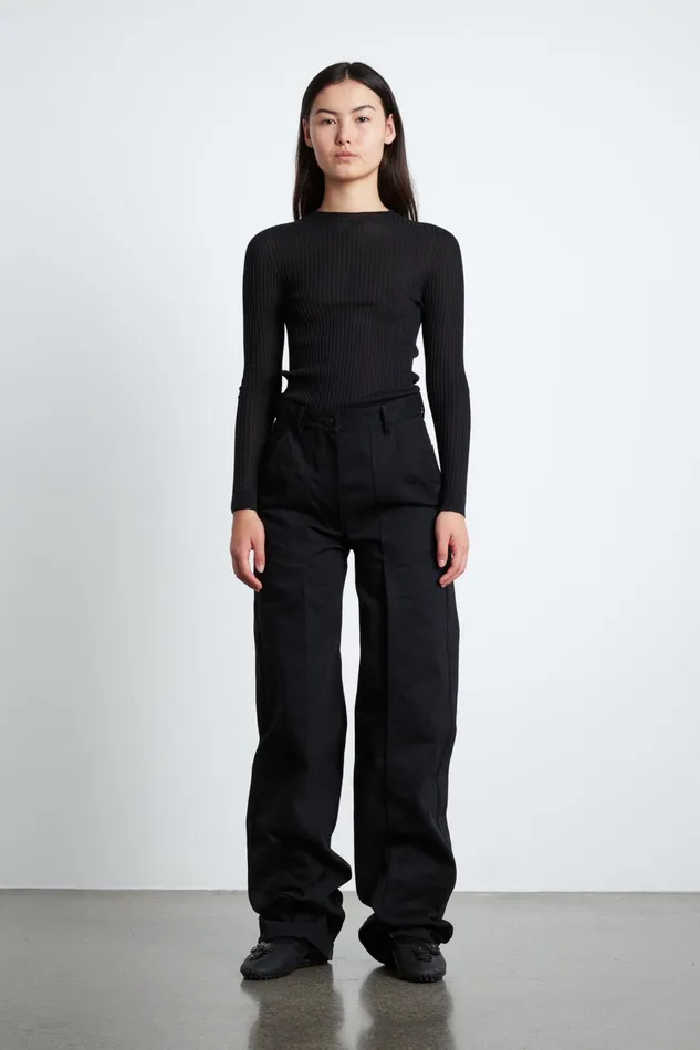 Cecilie Bahnsen Trousers Women SIXTA TROUSER Black