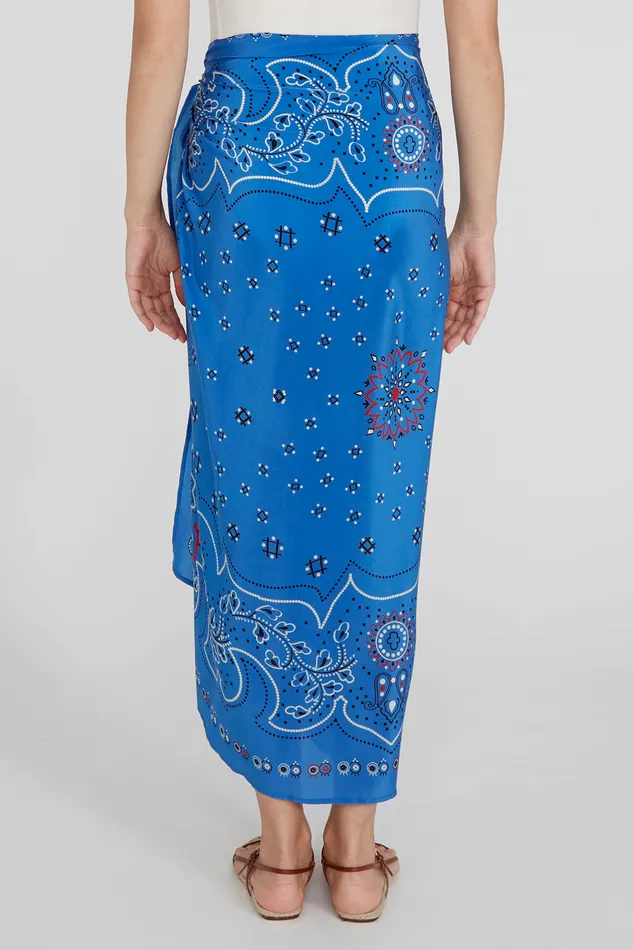 Chan Luu Bottoms Mandala Sarong French Blue 8211 Women
