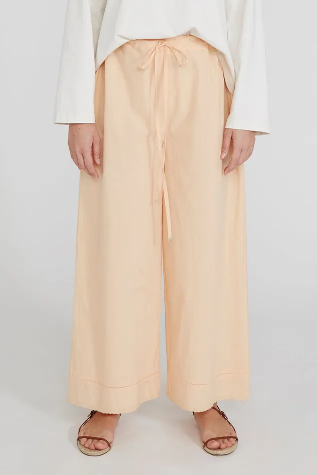 Chan Luu Bottoms Ramona Poplin Pant Apricot Ice 8211 Women