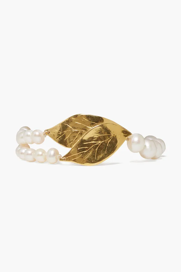 Chan Luu Bracelets Falling Leaf Bracelet White Pearl 8211 Women