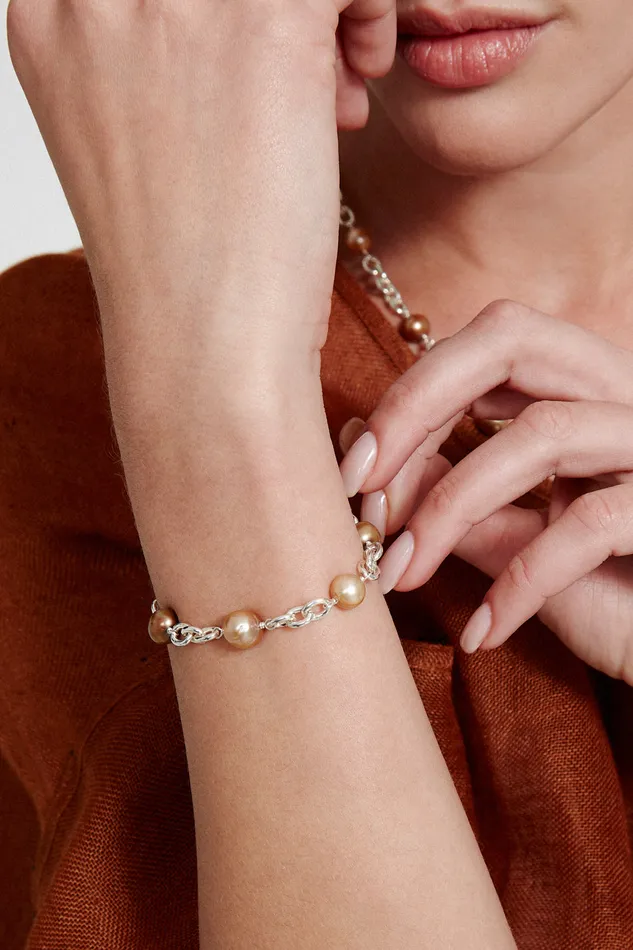 Chan Luu Bracelets Nautica Chain Bracelet Champagne Mix 8211 Women