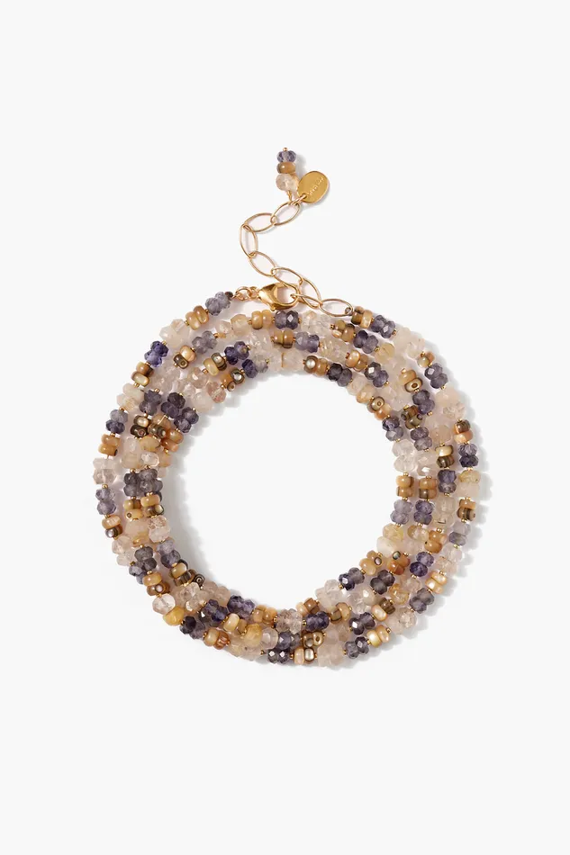 Chan Luu Bracelets Odyssey Naked Wrap Bracelet Iolite 8211 Women