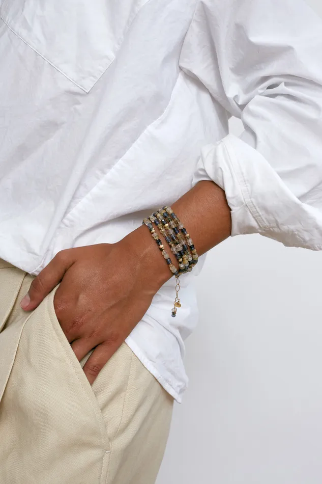 Chan Luu Bracelets Odyssey Naked Wrap Bracelet Iolite 8211 Women