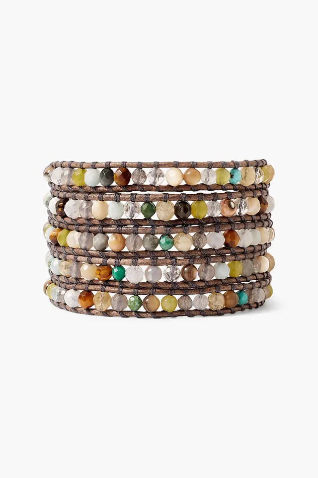 Chan Luu Bracelets Santos Wrap Bracelet Blue Mix 8211 Women
