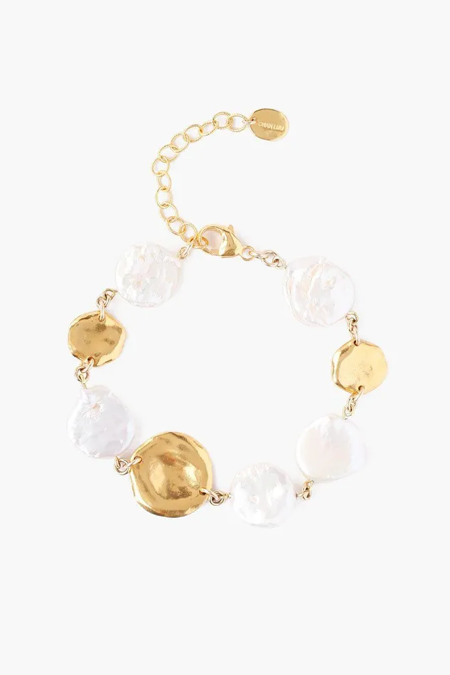 Chan Luu Bracelets White Keshi Pearl Bracelet 8211 Women
