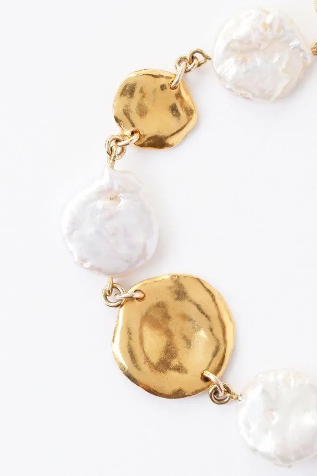 Chan Luu Bracelets White Keshi Pearl Bracelet 8211 Women