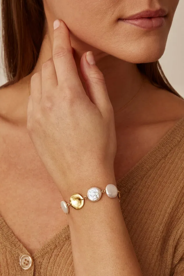 Chan Luu Bracelets White Keshi Pearl Bracelet 8211 Women