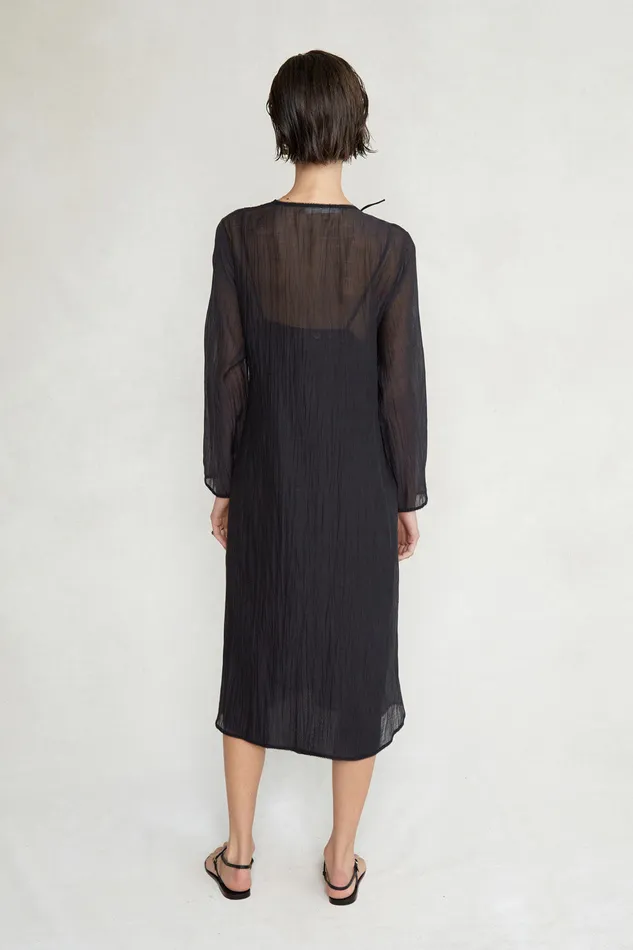 Chan Luu Dresses Heather Wrap Dress Caviar 8211 Women