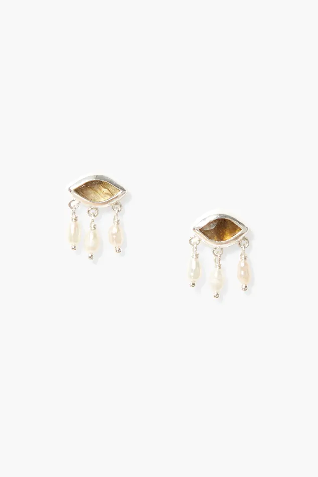 Chan Luu Earrings Astrid Evil Eye Earrings Labradorite Mix 8211 Women