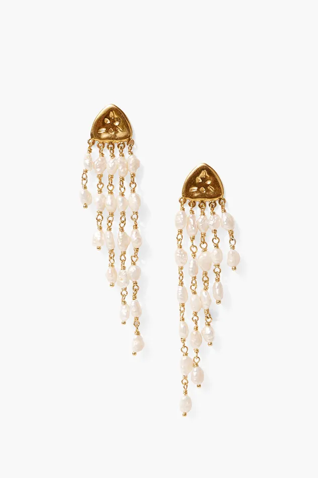 Chan Luu Earrings Bolide Earrings White Pearl 8211 Women