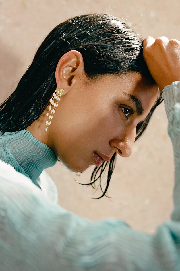 Chan Luu Earrings Bolide Earrings White Pearl 8211 Women