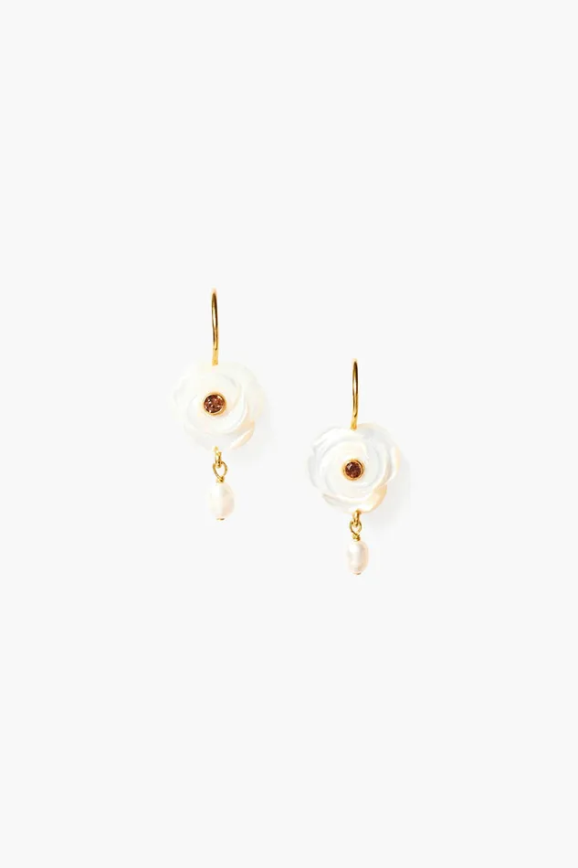 Chan Luu Earrings Rosalie Earrings White MOP 8211 Women