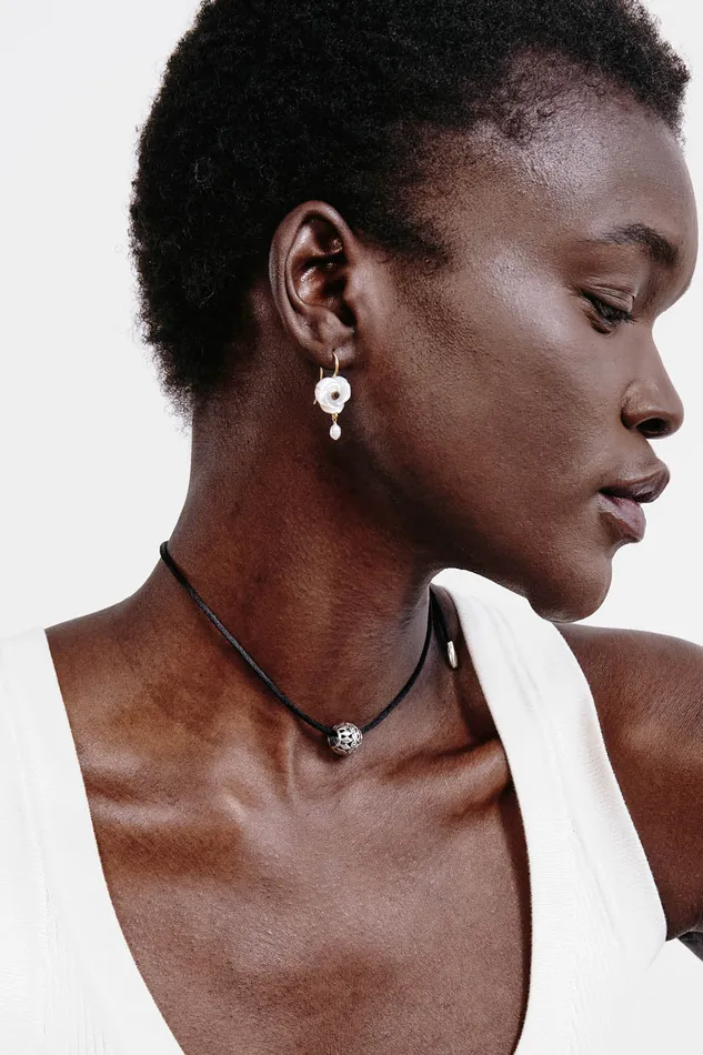 Chan Luu Earrings Rosalie Earrings White MOP 8211 Women