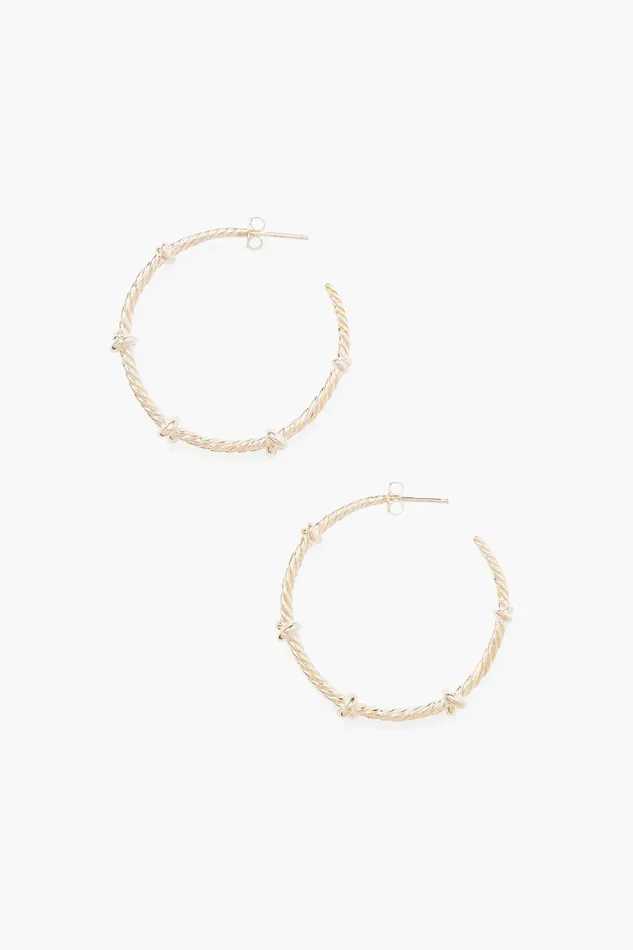 Chan Luu Earrings Sailor Hoops Maxi Silver 8211 Women