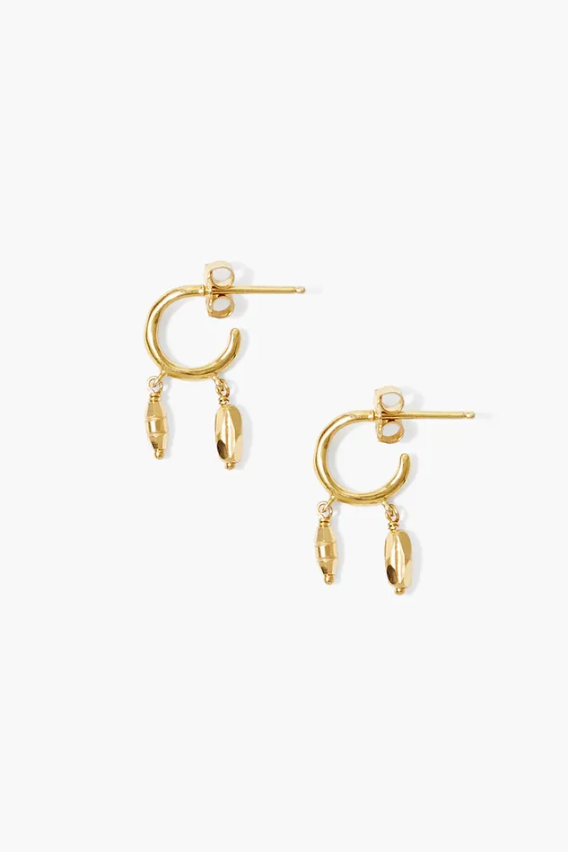 Chan Luu Earrings Suleyma Hoop Earrings Yellow Gold 8211 Women