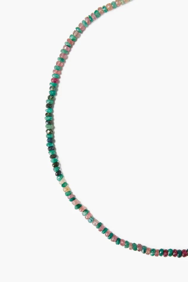 Chan Luu Necklaces 14k Emerald And Pink Sapphire Puka Necklace 8211 Women