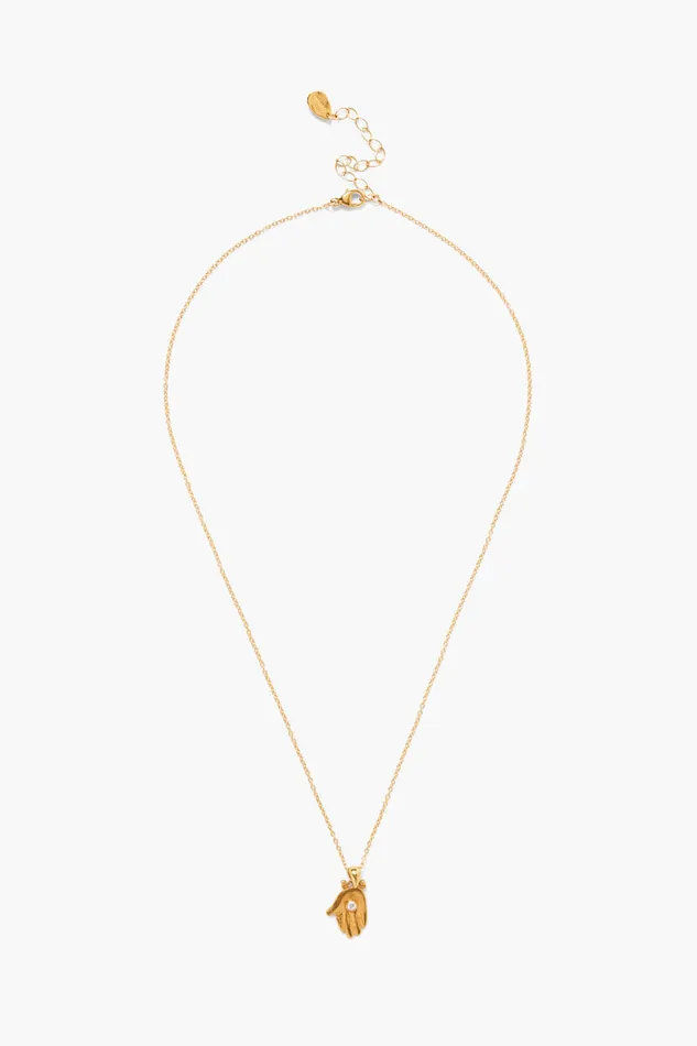 Chan Luu Necklaces Diamond Giving Hand Necklace Gold 8211 Women
