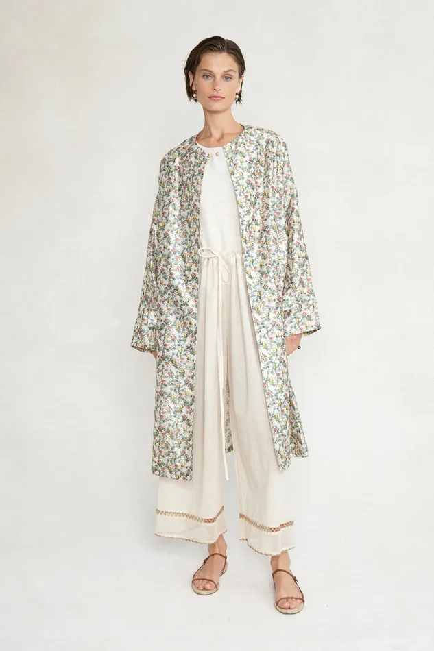 Chan Luu Outerwear Lola Long Jacket Jungle 8211 Women