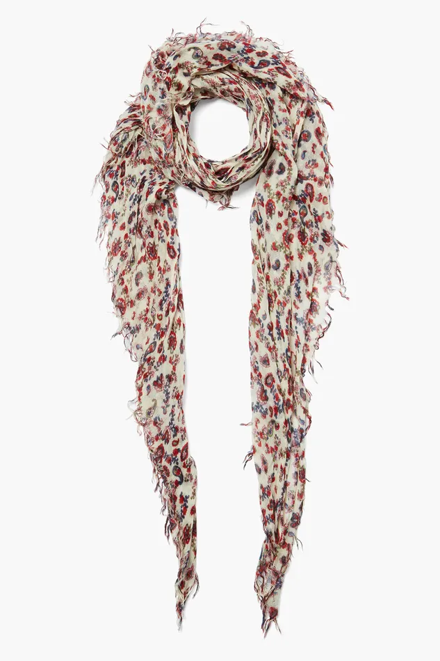 Chan Luu Scarves Cashmere And Silk Scarf Cloud Cream Paisley 8211 Women
