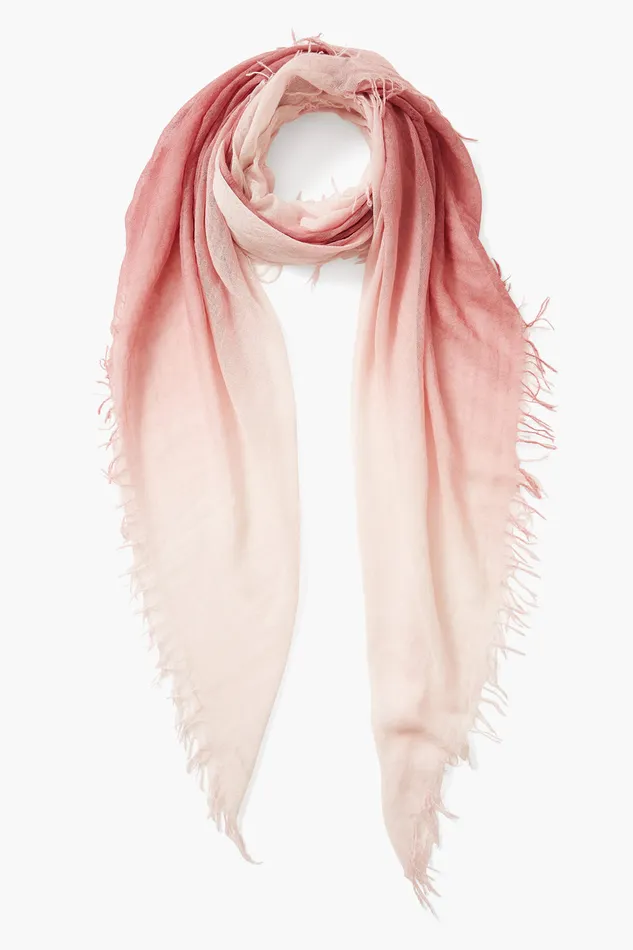 Chan Luu Scarves Cashmere And Silk Scarf Dusty Rose Dip Dyed 8211 Women