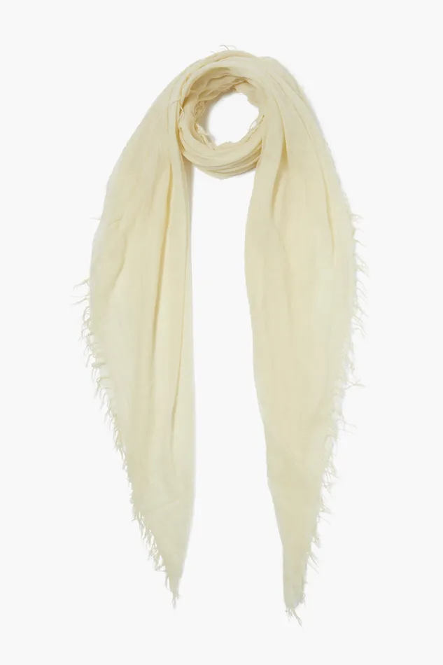 Chan Luu Scarves Cashmere And Silk Scarf Pale Yellow 8211 Women