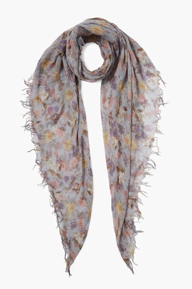 Chan Luu Scarves Cashmere And Silk Scarf Plein Air Floral 8211 Women