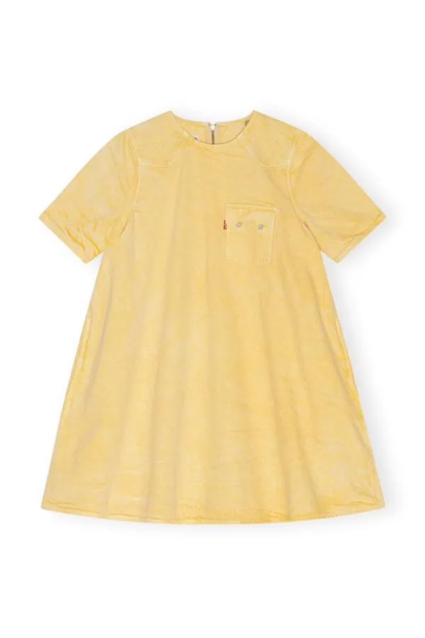 Clothing GANNI Dresses Aline Mini Dress Natural Yellow