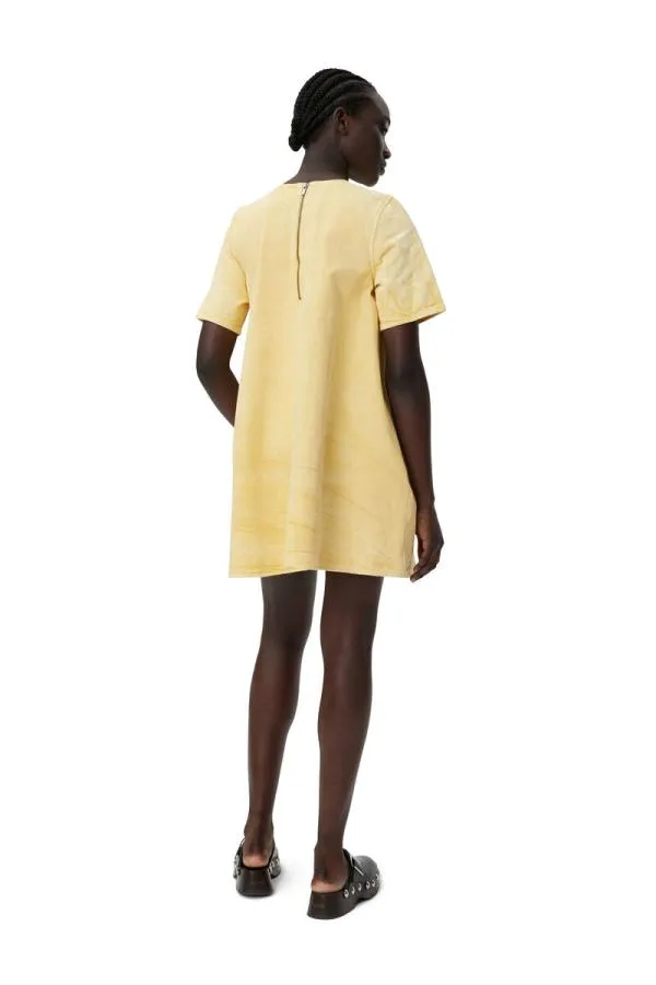 Clothing GANNI Dresses Aline Mini Dress Natural Yellow