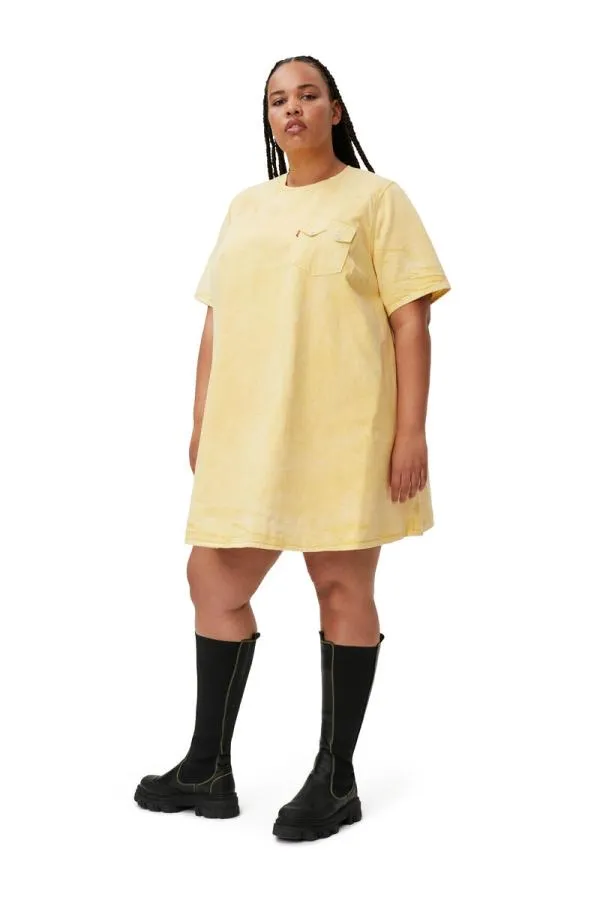 Clothing GANNI Dresses Aline Mini Dress Natural Yellow
