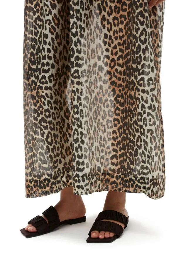 Clothing GANNI Dresses Sheer Voile Maxi Strap Dress Almond Milk Clothing GANNI Dresses Sheer Voile Maxi Strap Dress Almond Milk