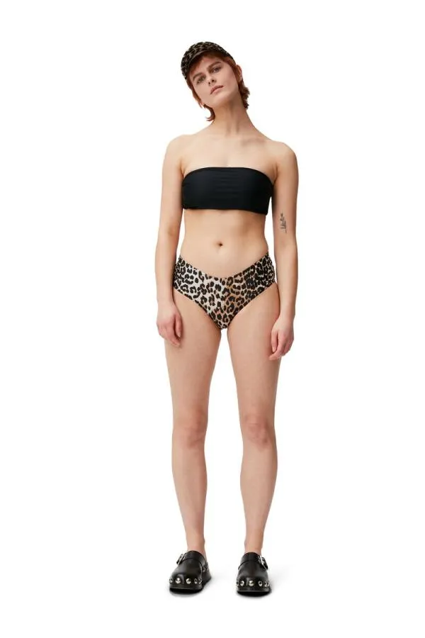 Clothing GANNI Extended Sizes Bralette Bikini Top Black