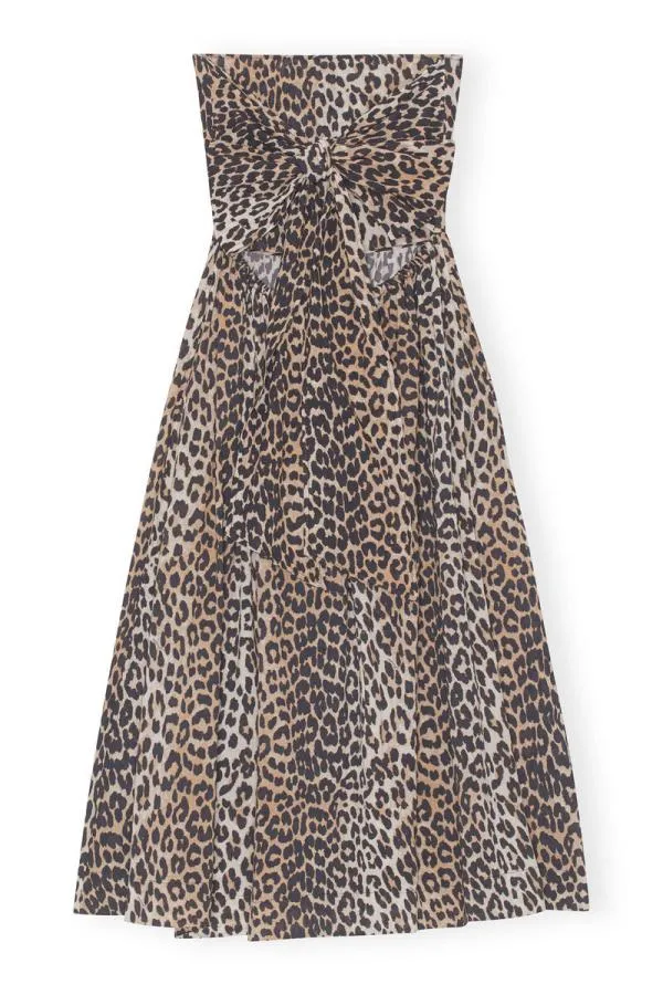 Clothing GANNI Leopard Print Tieband Multifunctional Dress Leopard Clothing GANNI Leopard Print Tieband Multifunctional Dress Leopard